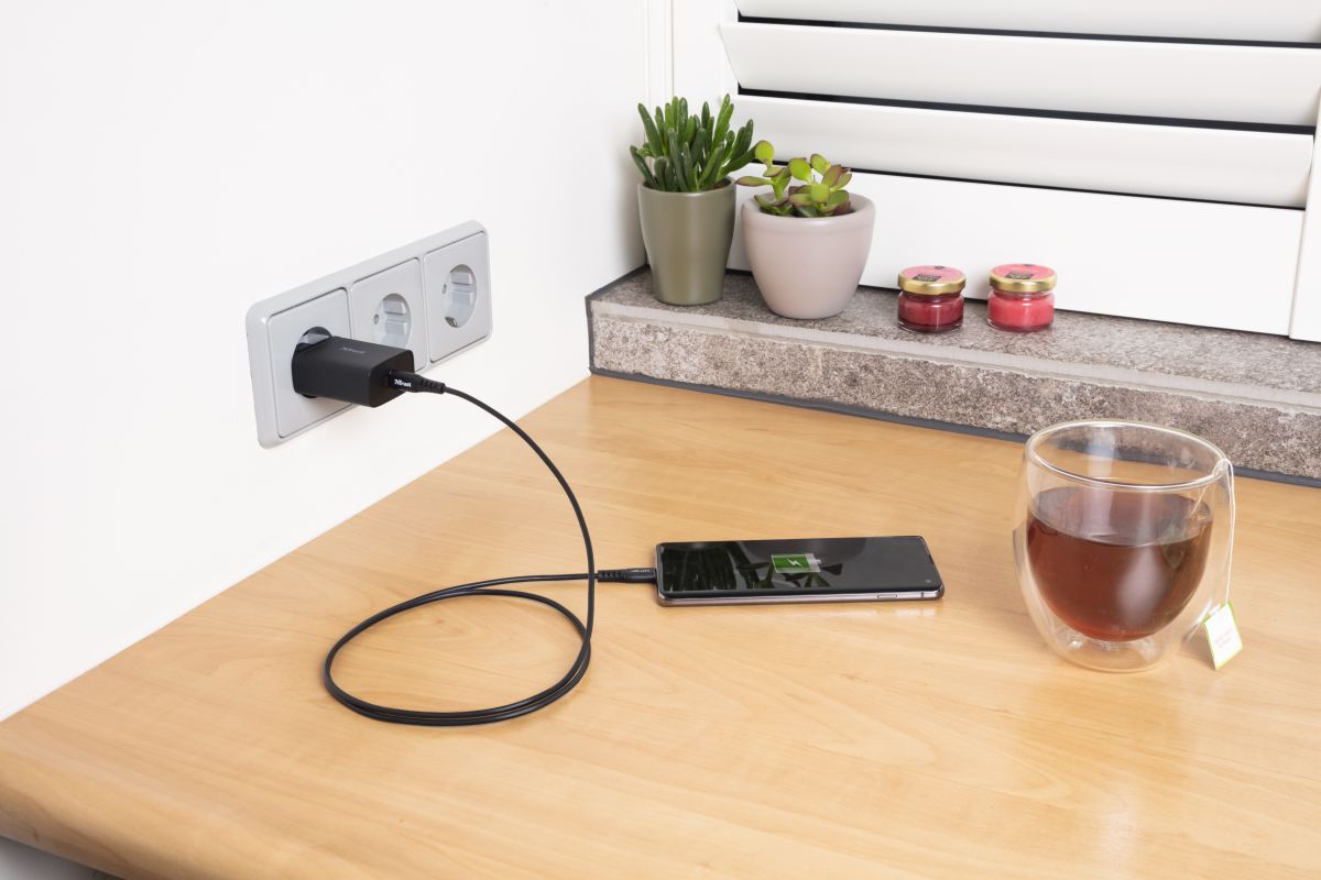Trust iPhone Snellader 18W PD met USB-C naar Lightning Kabel 1M Zwart afbeelding 10
