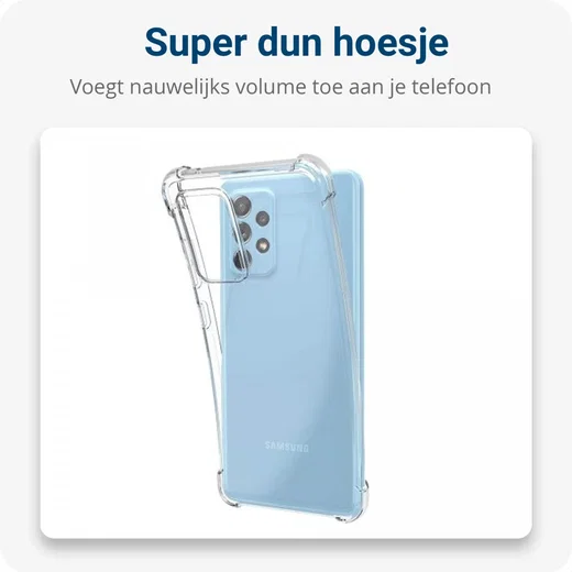 Samsung Galaxy A52 / A52S Hoesje met Koord Shockproof TPU Transparant afbeelding 5