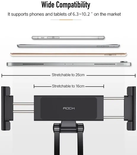 ROCK Universele Verstelbare Ophangbare Tablet of Telefoon Houder afbeelding 5