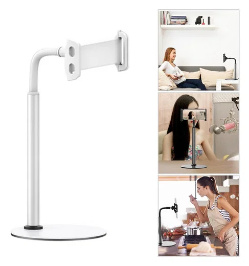 Bureauhouder voor 4.7 tot 12.9 inch Smartphone/iPad/Tablet Wit afbeelding 1