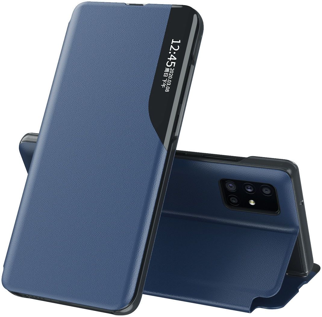 Samsung Galaxy A52 / A52S Hoesje Book Case met Side Display Blauw afbeelding 1