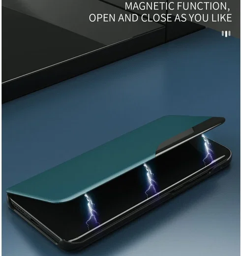 Samsung Galaxy A52 / A52S Hoesje Book Case met Side Display Blauw afbeelding 4