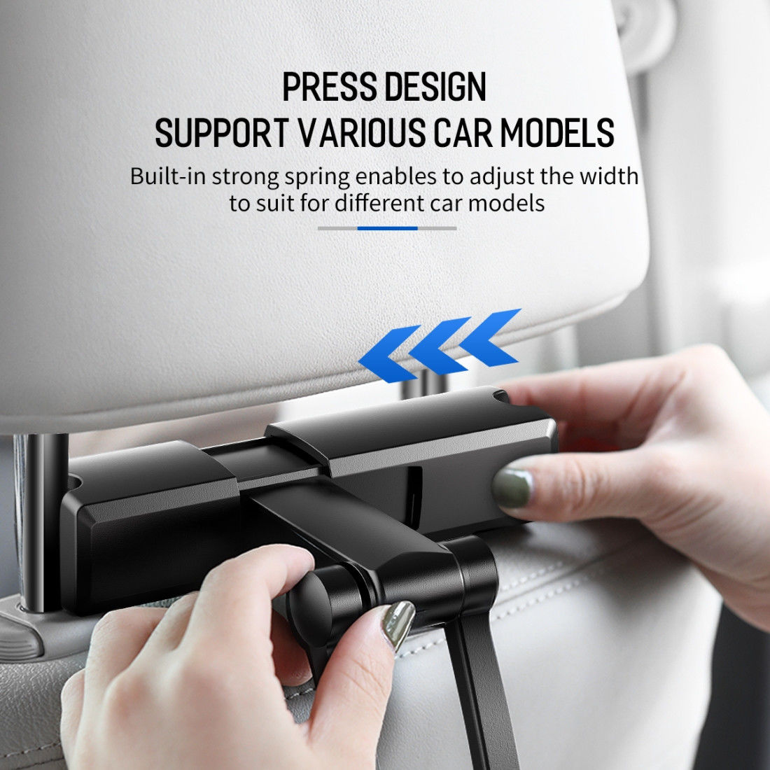 ROCK Verstelbare Hoofdsteun Tablet/Smartphone Houder voor in de Auto afbeelding 9