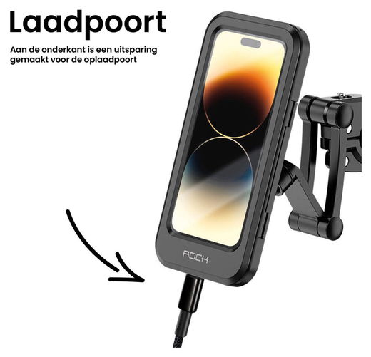 ROCK Waterbestendige Fiets Telefoonhouder Smartphones 4.5 tot 6.7 inch afbeelding 9