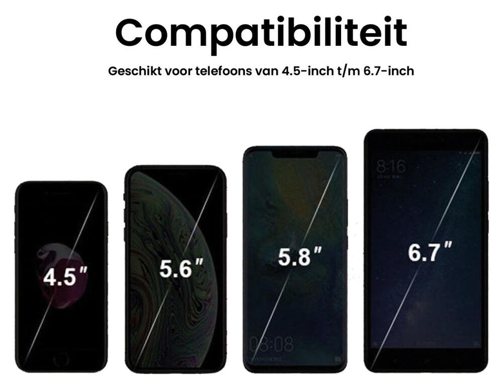 ROCK Waterbestendige Fiets Telefoonhouder Smartphones 4.5 tot 6.7 inch afbeelding 12