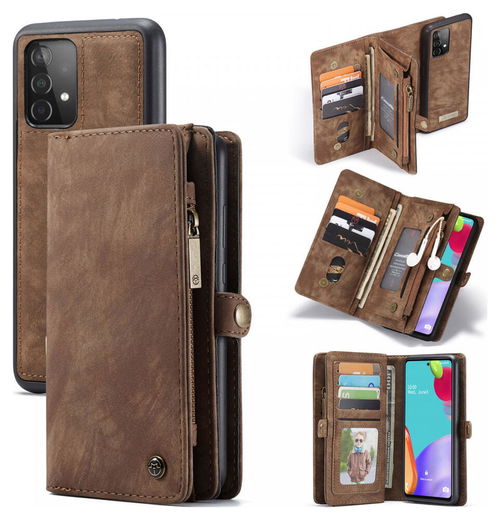 CaseMe 008 Samsung A52 / A52S Hoesje Book Case en Back Cover Bruin afbeelding 8