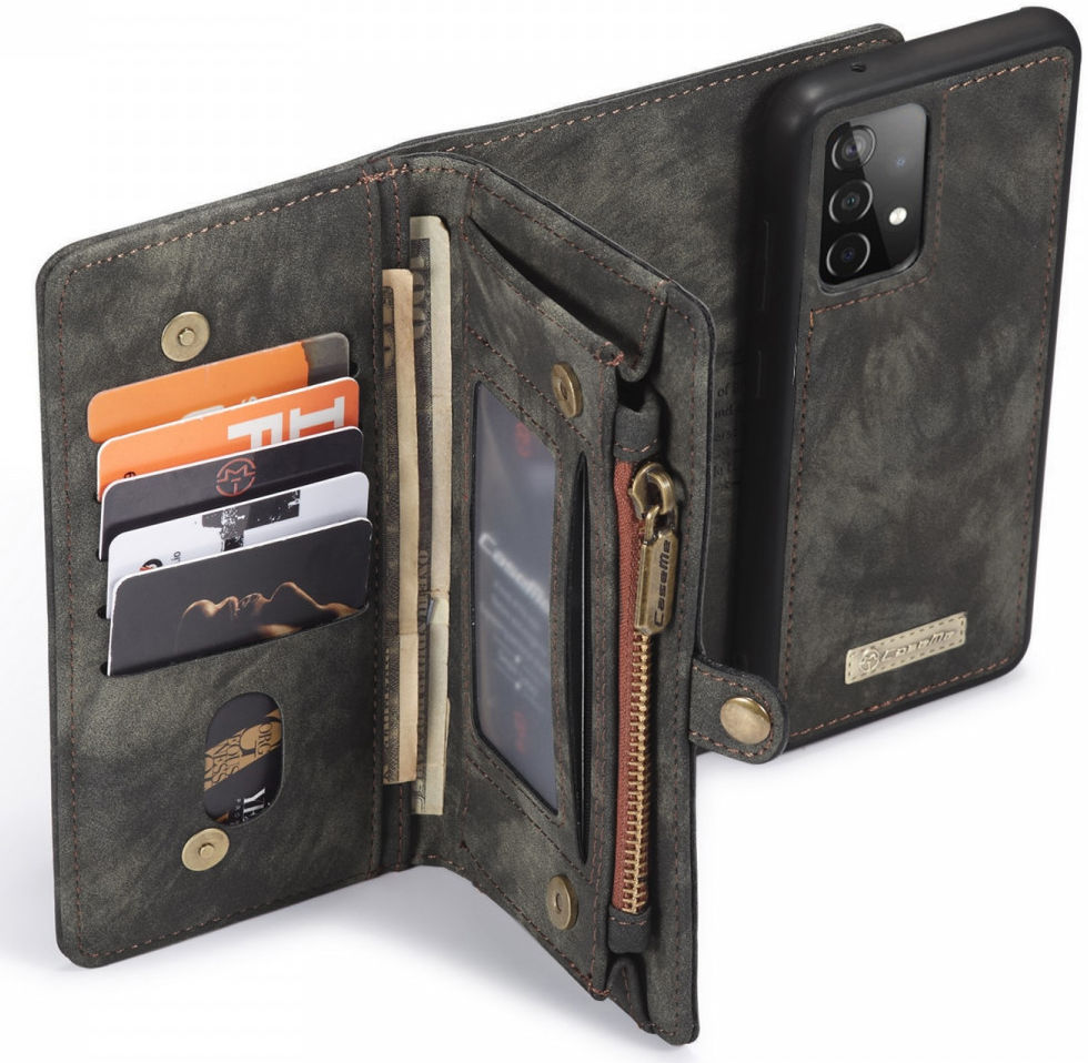 CaseMe 008 Samsung A52 / A52S Hoesje Book Case en Back Cover Zwart afbeelding 1