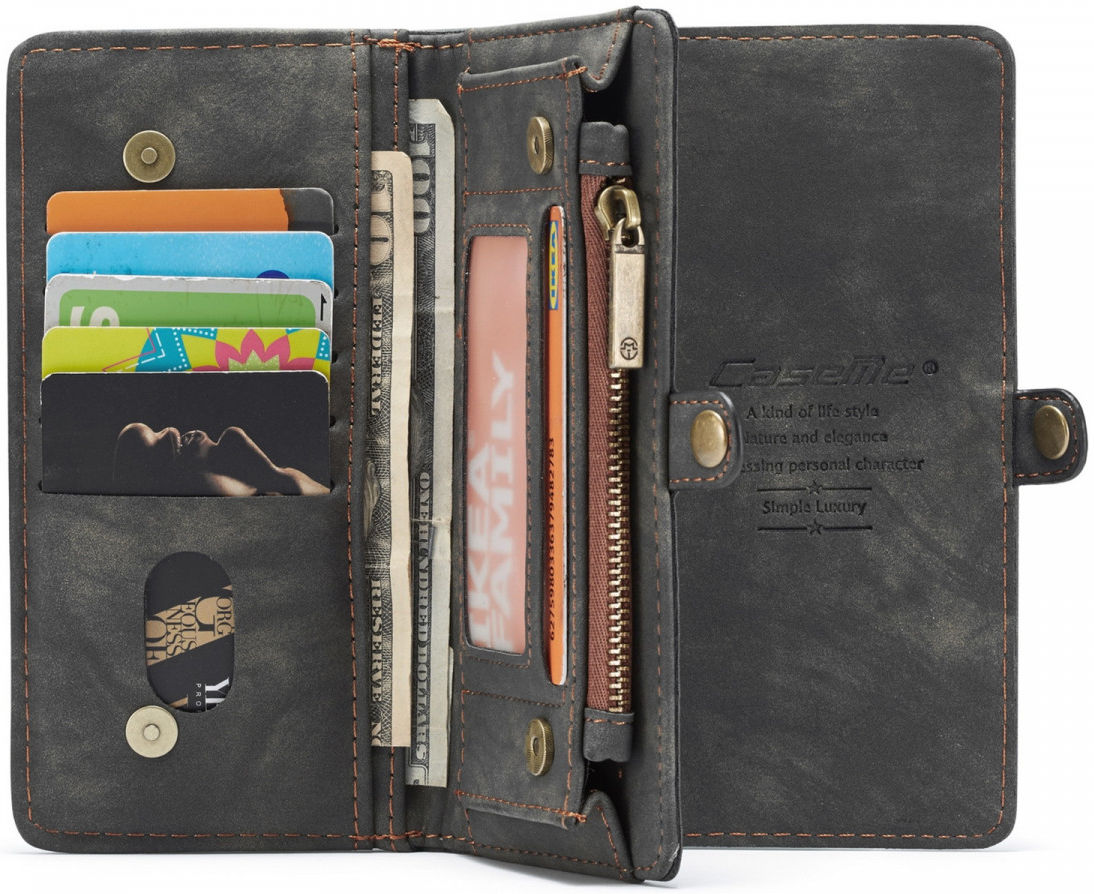 CaseMe 008 Samsung A52 / A52S Hoesje Book Case en Back Cover Zwart afbeelding 4