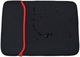 Neopreen Sleeve voor Laptop / iPad / Tablet hoes tot 11 Inch Zwart afbeelding 2