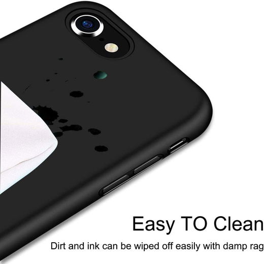 Apple iPhone SE (2020/2022) Hoesje Dun TPU Back Cover Zwart afbeelding 4