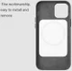 Momax Fusion Apple iPhone 12 / 12 Pro Hoesje voor Apple MagSafe Grijs afbeelding 5