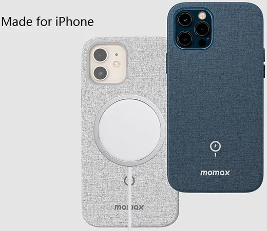 Momax Fusion Apple iPhone 12 / 12 Pro Hoesje voor Apple MagSafe Grijs afbeelding 9