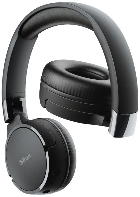 Trust Zena Bedraad/Bluetooth Draadloze On-Ear Koptelefoon Zwart afbeelding 10
