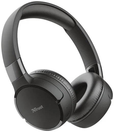Trust Zena Bedraad/Bluetooth Draadloze On-Ear Koptelefoon Zwart afbeelding 1