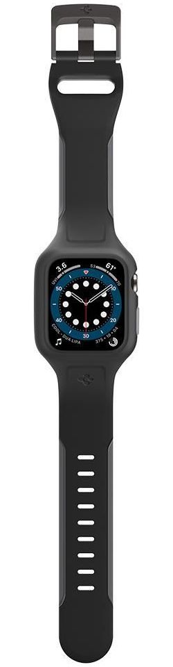 Spigen Liquid Air Pro Apple Watch 44MM Hoesje met Band Siliconen Zwart afbeelding 15