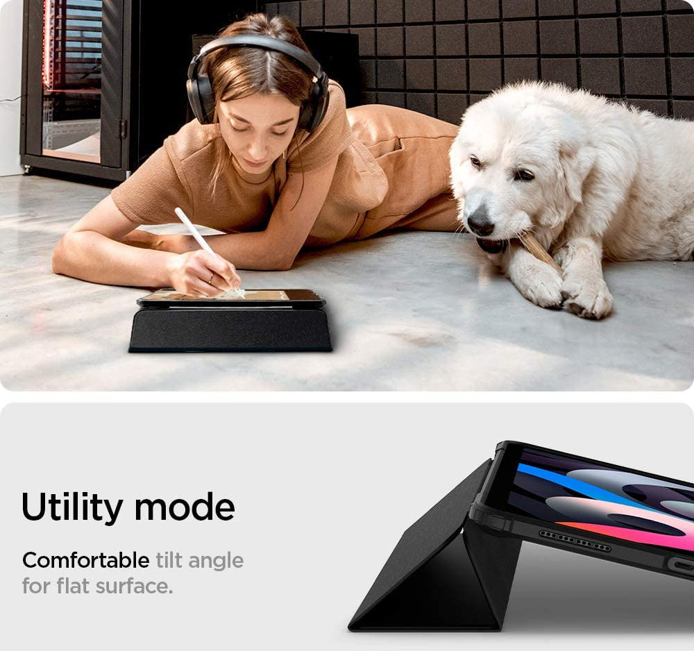 Spigen Ultra Hybrid Pro iPad Air 2020 / 2022 Hoes Transparant/Roze afbeelding 5