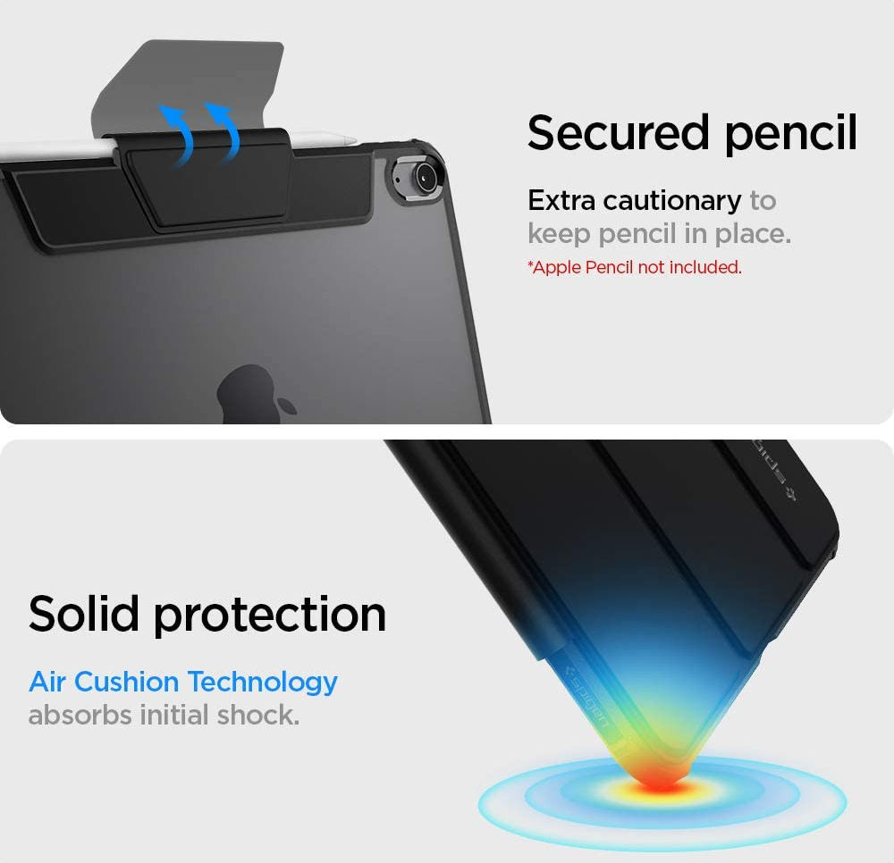 Spigen Ultra Hybrid Pro iPad Air 2020 / 2022 Hoes Transparant/Roze afbeelding 6