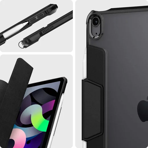 Spigen Ultra Hybrid Pro iPad Air 2020 / 2022 Hoes Transparant/Roze afbeelding 8