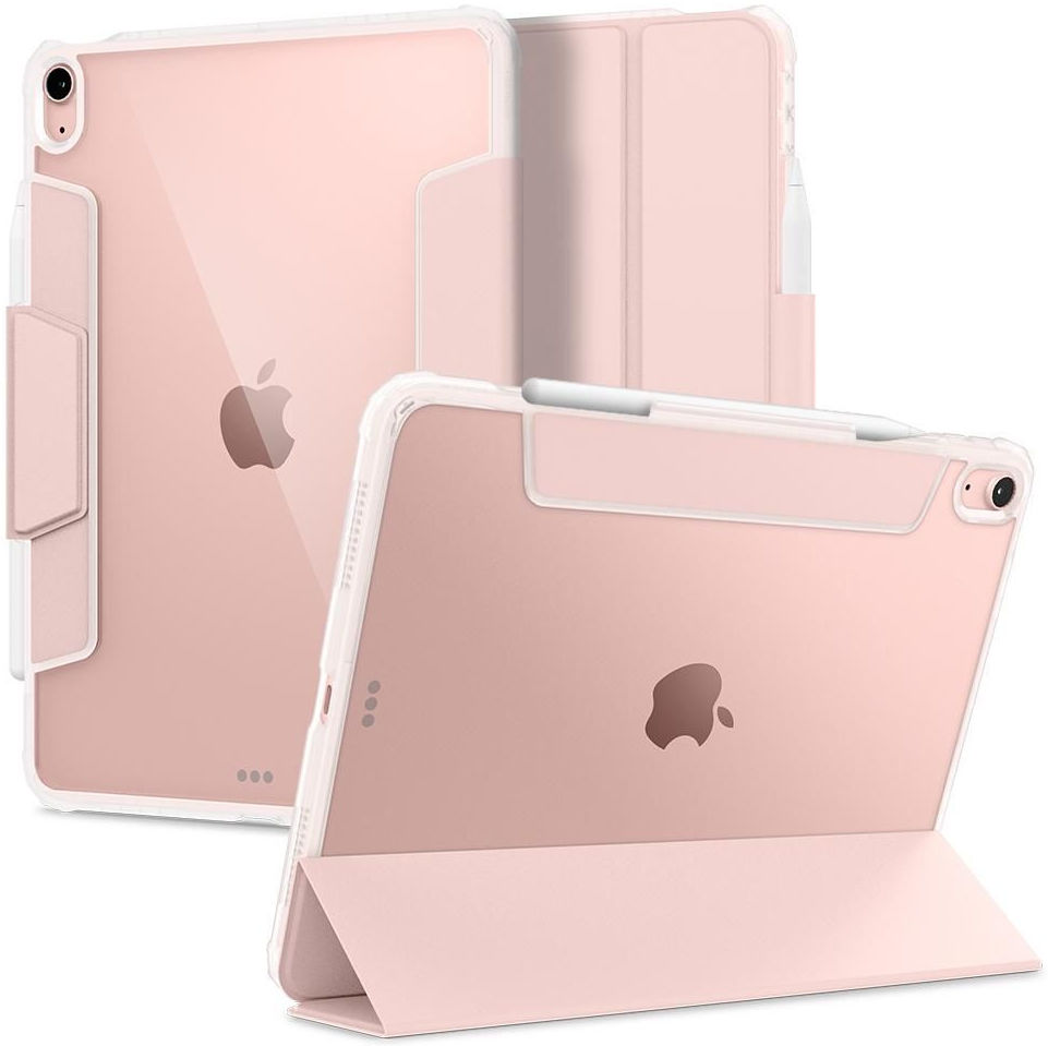 Spigen Ultra Hybrid Pro iPad Air 2020 / 2022 Hoes Transparant/Roze afbeelding 1