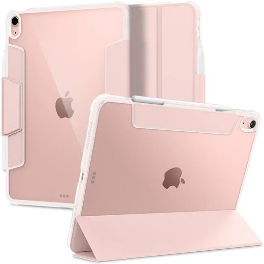 Spigen Ultra Hybrid Pro iPad Air 2020 / 2022 Hoes Transparant/Roze afbeelding 1