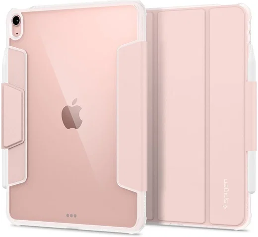 Spigen Ultra Hybrid Pro iPad Air 2020 / 2022 Hoes Transparant/Roze afbeelding 2