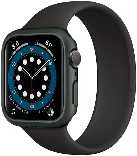 Spigen Thin Fit Apple Watch 44MM Hoesje Hard Plastic Bumper Groen afbeelding 1