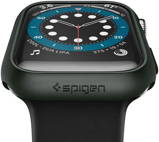 Spigen Thin Fit Apple Watch 44MM Hoesje Hard Plastic Bumper Groen afbeelding 10