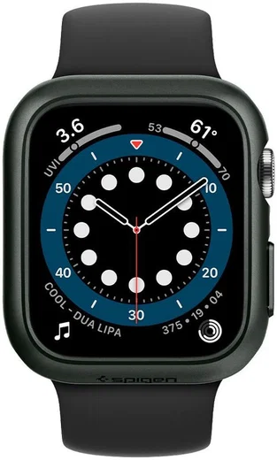 Spigen Thin Fit Apple Watch 44MM Hoesje Hard Plastic Bumper Groen afbeelding 11