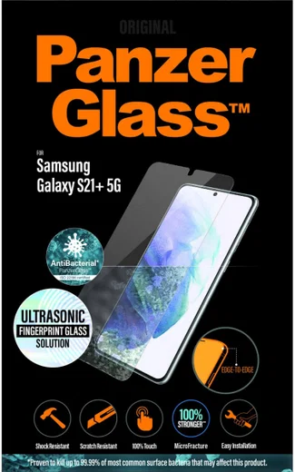 PanzerGlass Samsung Galaxy S21 Plus Finger Print & Case Friendly afbeelding 1