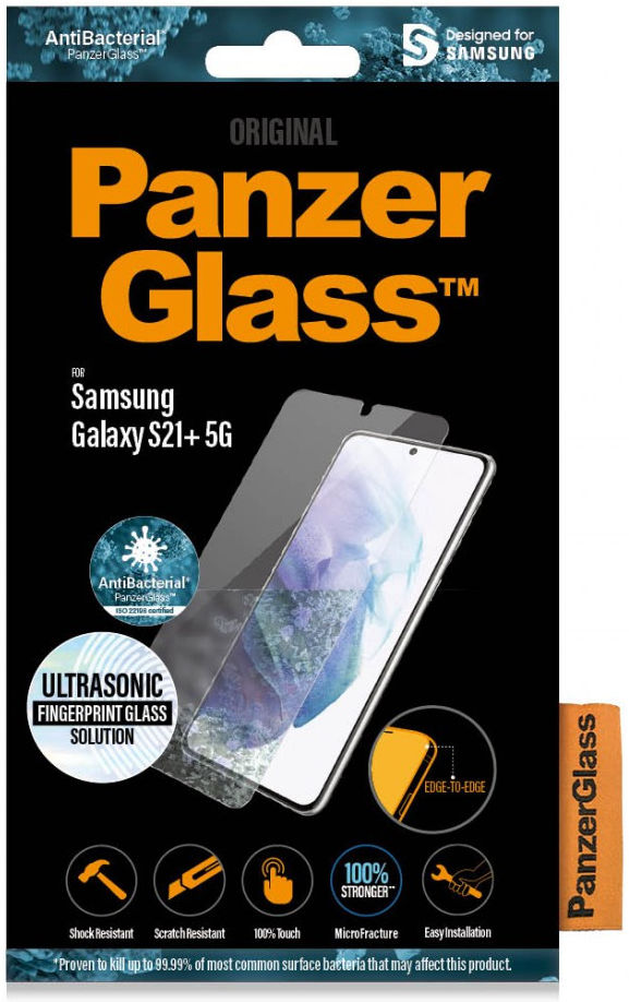 PanzerGlass Samsung Galaxy S21 Plus Finger Print & Case Friendly afbeelding 5