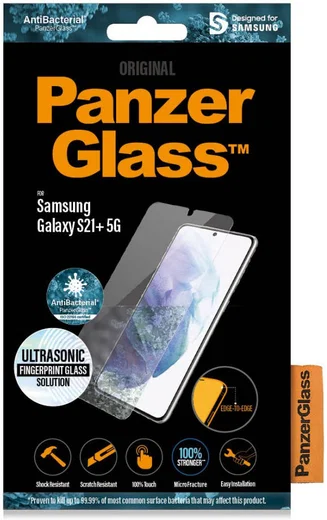 PanzerGlass Samsung Galaxy S21 Plus Finger Print & Case Friendly afbeelding 5