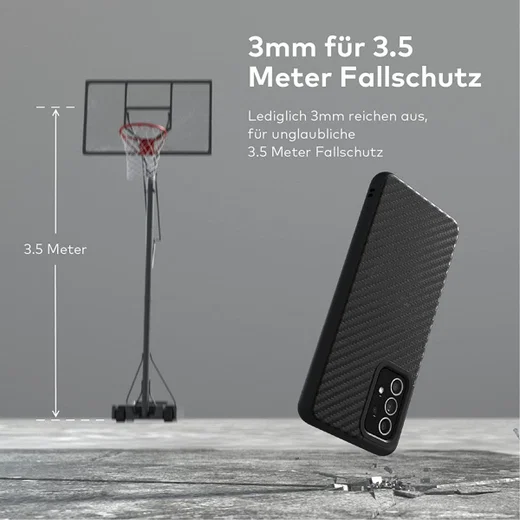 RhinoShield SolidSuit Samsung Galaxy A52 / A52S Hoesje Carbon Fiber afbeelding 6