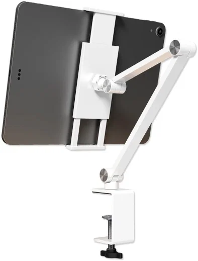 4smarts Bureauhouder Smartphone/Tablet/iPad met Verstelbare Klem Wit afbeelding 5