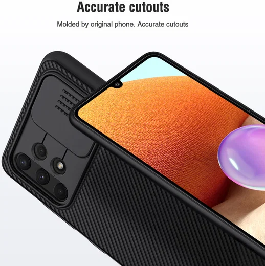 Nillkin CamShield Samsung Galaxy A32 4G Hoesje met Camera Slider Blauw afbeelding 9