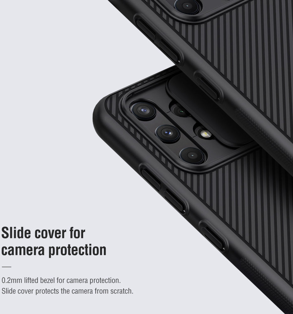 Nillkin CamShield Samsung Galaxy A32 4G Hoesje met Camera Slider Blauw afbeelding 7