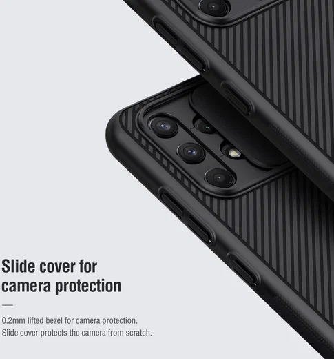 Nillkin CamShield Samsung Galaxy A32 4G Hoesje met Camera Slider Blauw afbeelding 7