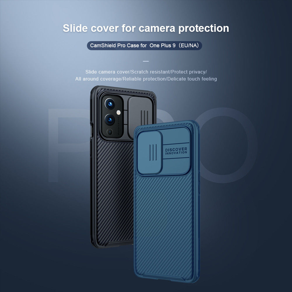 Nillkin CamShield OnePlus 9 Pro Hoesje met Camera Slider Zwart afbeelding 6