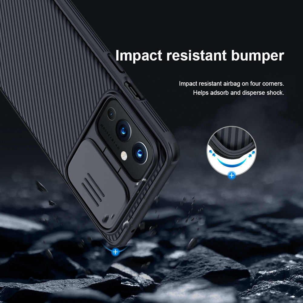Nillkin CamShield OnePlus 9 Pro Hoesje met Camera Slider Zwart afbeelding 11