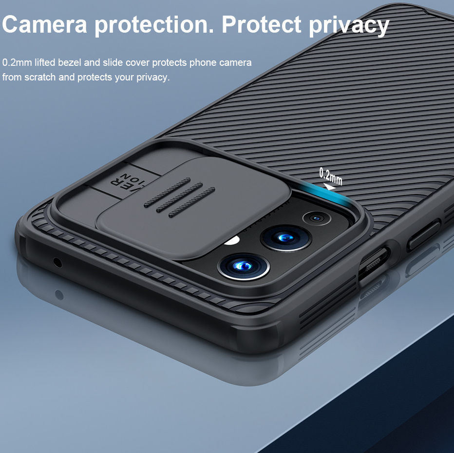 Nillkin CamShield OnePlus 9 Pro Hoesje met Camera Slider Zwart afbeelding 5