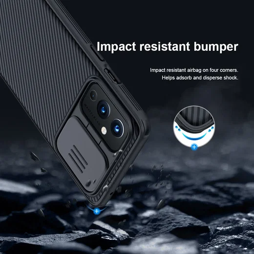 Nillkin CamShield OnePlus 9 Pro Hoesje met Camera Slider Blauw afbeelding 9
