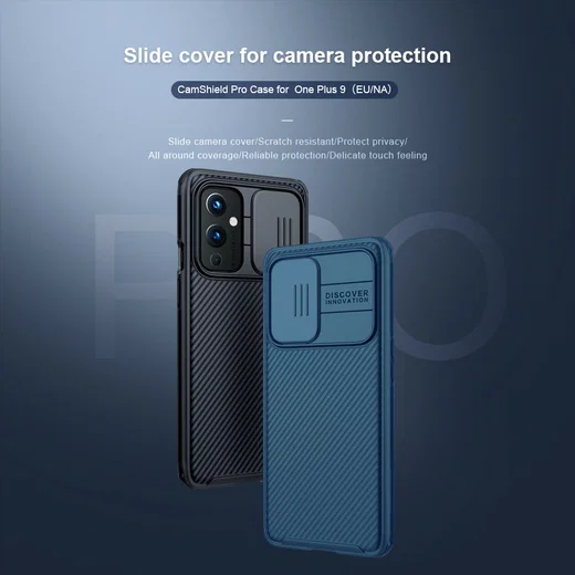 Nillkin CamShield OnePlus 9 Pro Hoesje met Camera Slider Blauw afbeelding 11