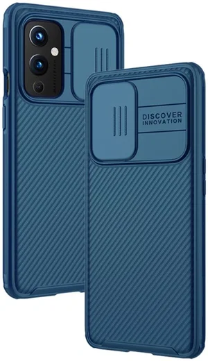 Nillkin CamShield OnePlus 9 Pro Hoesje met Camera Slider Blauw afbeelding 4