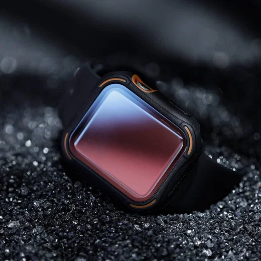 Nillkin Apple Watch 40MM Hoesje Bumper met Tempered Glass Zwart afbeelding 3