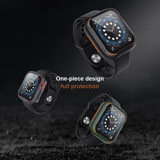Nillkin Apple Watch 40MM Hoesje Bumper met Tempered Glass Zwart afbeelding 13