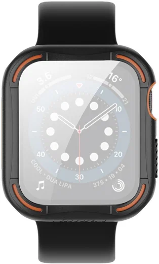 Nillkin Apple Watch 44MM Hoesje Bumper met Tempered Glass Zwart afbeelding 1