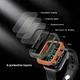Nillkin Apple Watch 44MM Hoesje Bumper met Tempered Glass Groen afbeelding 5