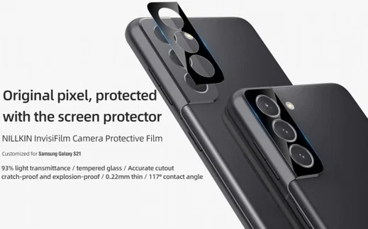 Nillkin Samsung Galaxy S21 Camera Lens Protector 0.22mm (2-Pack) afbeelding 3