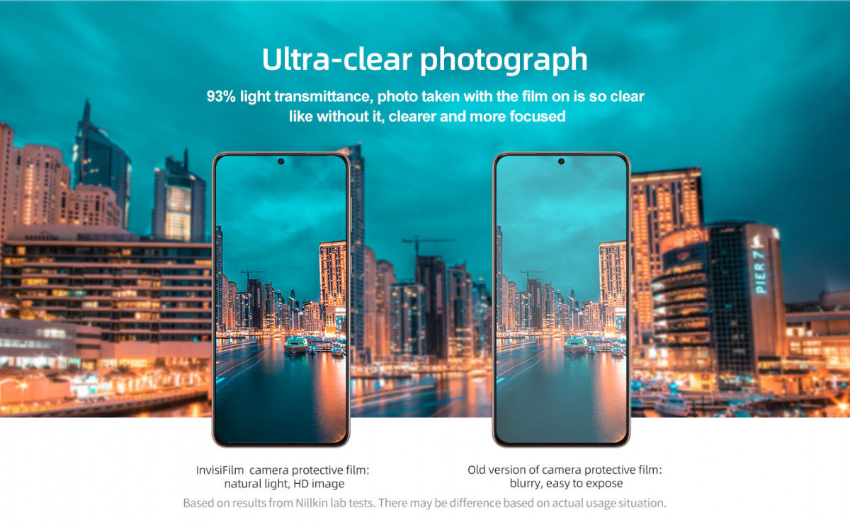 Nillkin Samsung Galaxy S21 Camera Lens Protector 0.22mm (2-Pack) afbeelding 8