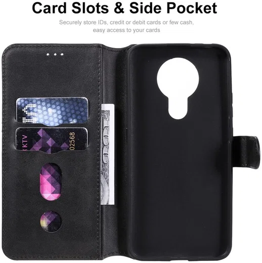 Nokia 3.4 Hoesje Portemonnee Book Case Zwart afbeelding 6