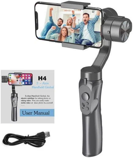 3-Axis Gimbal voor Smartphones met Stabilisatie Zwart afbeelding 15